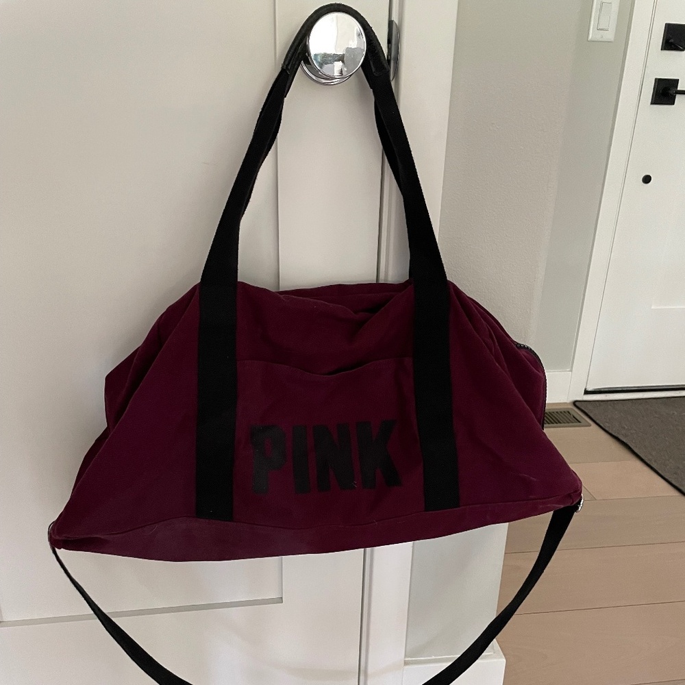 Victoria's Secret PINK canvas duffel bag